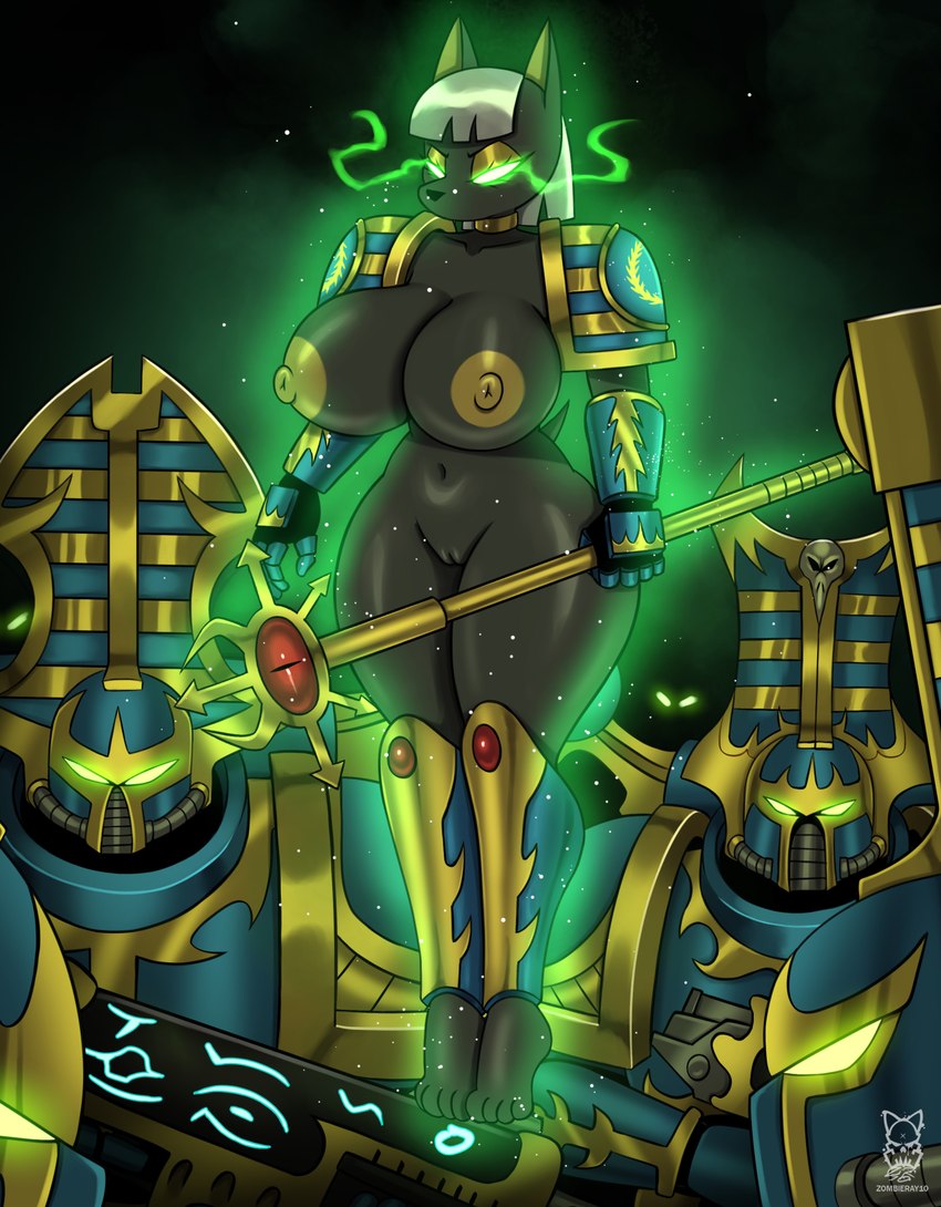 princess anubis and thousand sons (warhammer (franchise) and etc) created by zombieray10