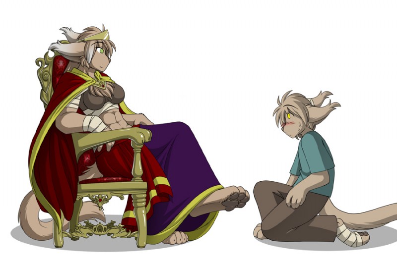 keith keiser and king adelaide (twokinds) created by tom fischbach