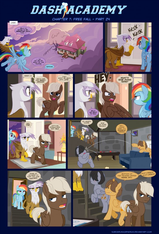 dumb-bell, gilda, hoops, rainbow dash, and score (friendship is magic and etc) created by sorc