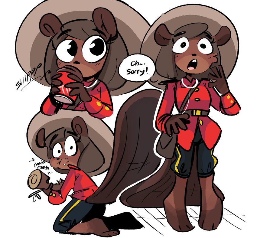 beaver girl (royal canadian mounted police and etc) created by peargor