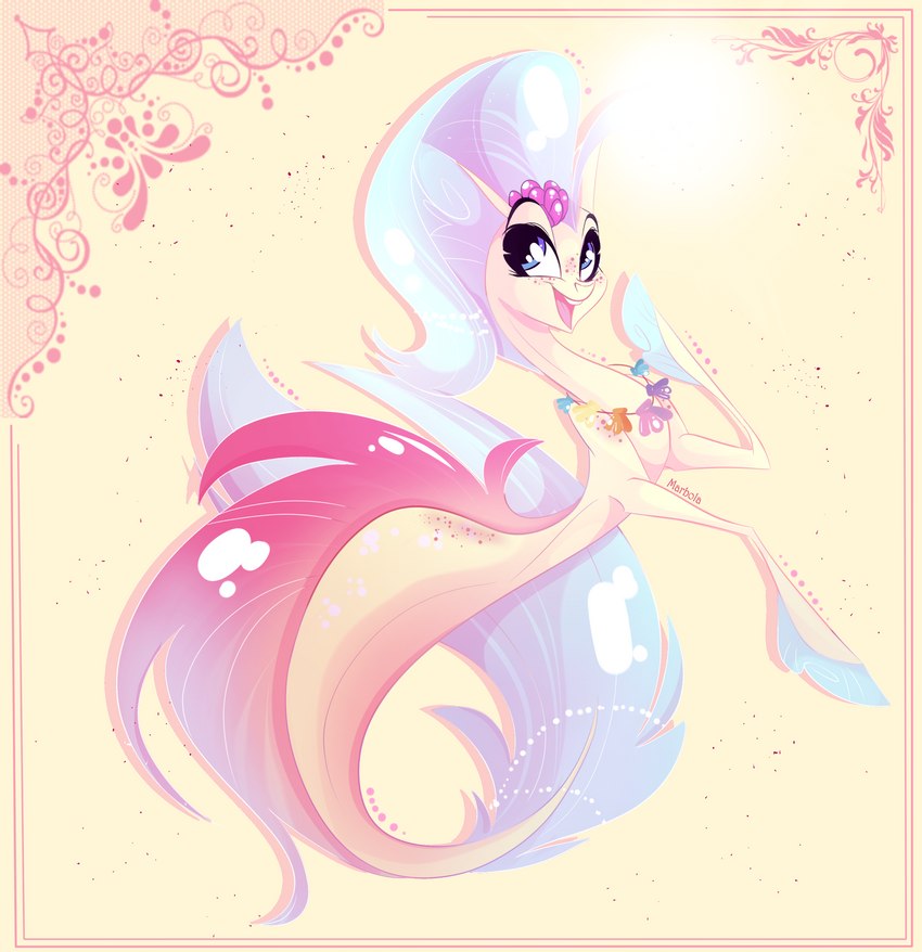 bioluminescence blue_eyes blue_hair female freckles glowing hair jewelry necklace pose seashell shell solo marbola friendship_is_magic hasbro my_little_pony my_little_pony:_the_movie_(2017) princess_skystar_(mlp) fish marine seapony_(mlp) 2020 hi_res