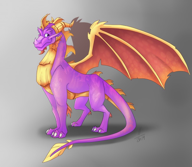 spyro (european mythology and etc) created by avaroncave