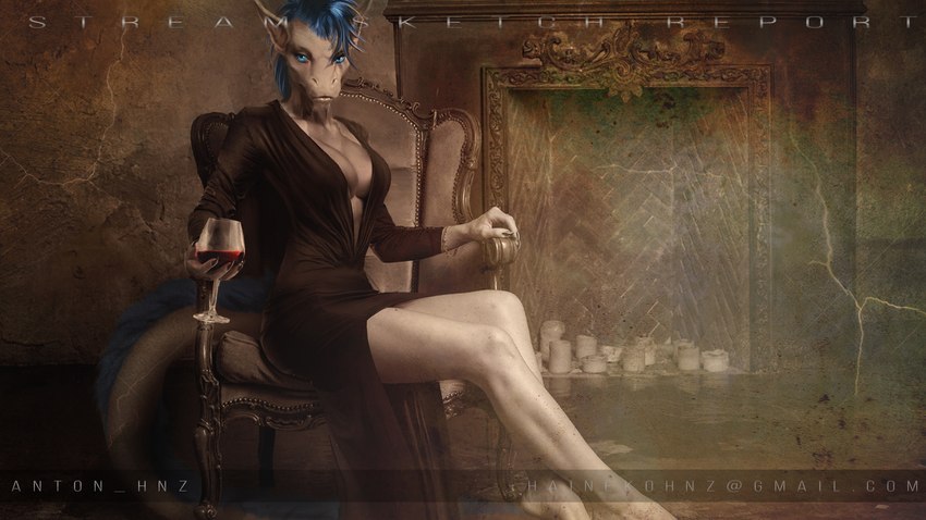 alcohol anthro beverage bracelet breasts chair chimney claws cleavage clothed clothing container cup dress drinking_glass elegant_dress fancy_dress female fingers furniture glass glass_container glass_cup hair holding_object jewelry legs_together living_room looking_at_viewer on_chair open_dress sitting sitting_on_chair tail wine wine_glass hnz mythology christa_(rebeldragon101) dragon mythological_creature mythological_scalie scalie 16:9 digital_media_(artwork) hi_res photo_manipulation widescreen