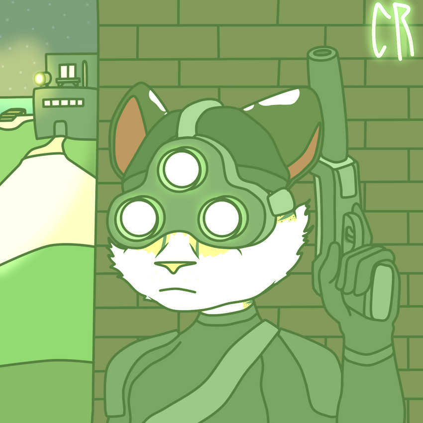 anthro clothed clothing espionage fluffy gun handgun male night night_vision_goggles pistol ranged_weapon silencer solo spy weapon cyberrodrigo nsa splinter_cell tom_clancy's_(series) ubisoft rodrigo_(cyberrodrigo) felid feline leopardus mammal ocelot 1:1 hi_res