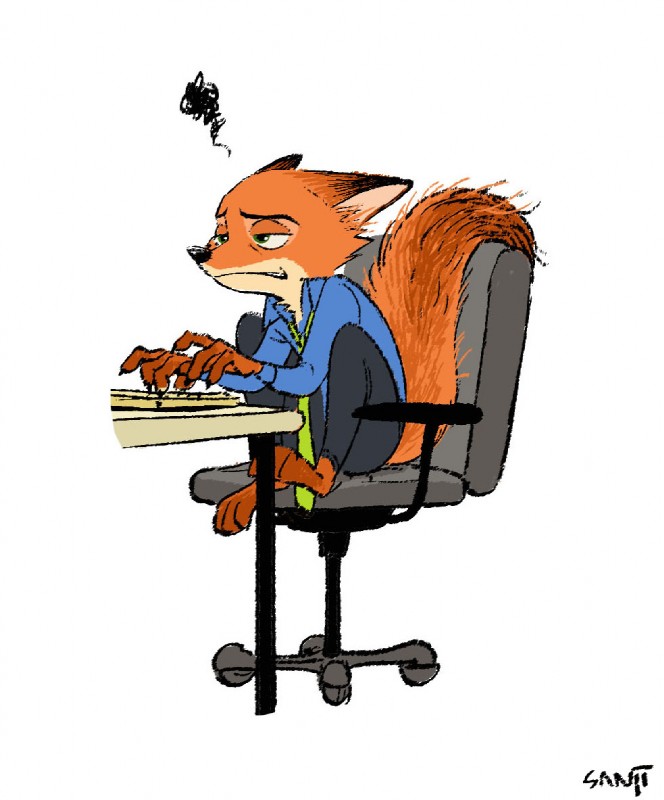nick wilde (zootopia and etc) created by sanjiseo
