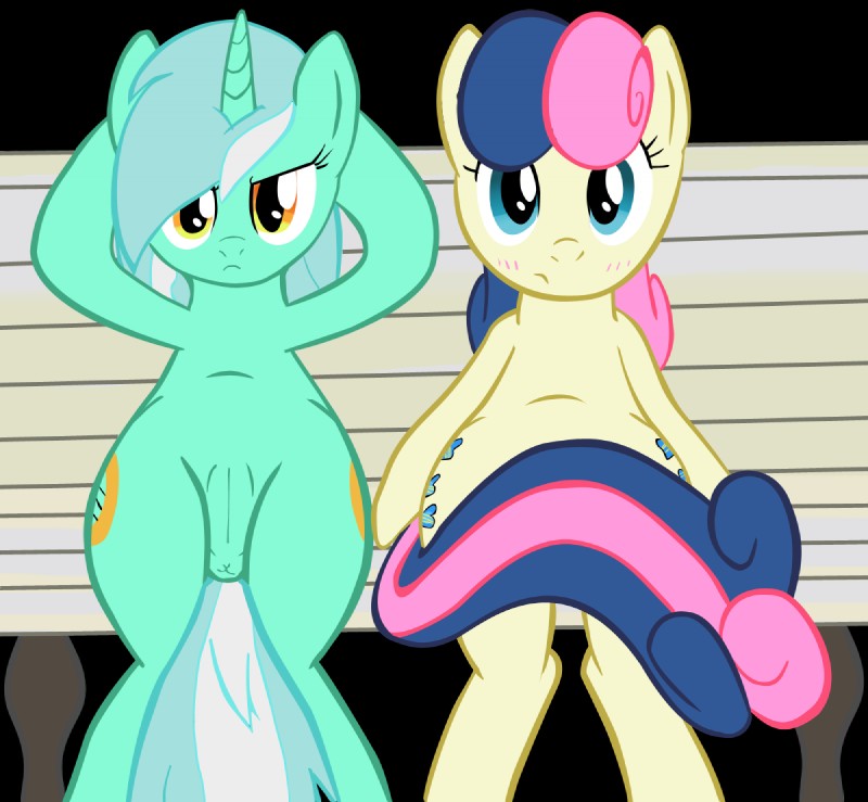 bonbon and lyra heartstrings (friendship is magic and etc) created by tg-0