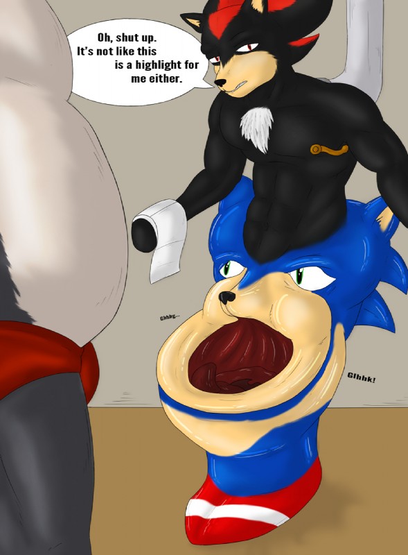 shadow the hedgehog and sonic the hedgehog (sonic the hedgehog (series) and etc) created by fiztheancient