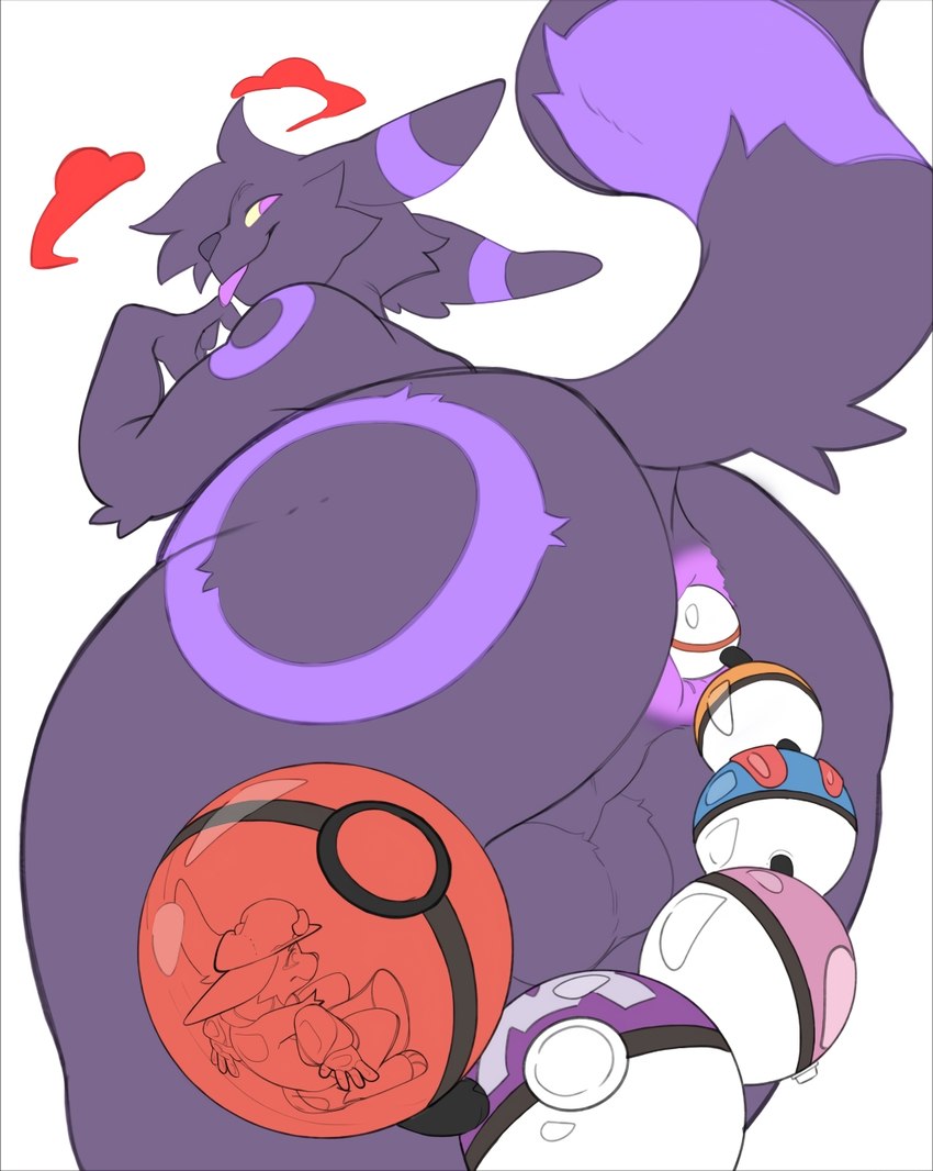 anal anal_beads anal_beads_in_ass anal_penetration anal_vore black_body black_fur butt cherish_ball dynamax dynamax_clouds extreme_size_difference fur genitals great_ball in_pokeball male male_pred master_ball object_in_ass partially_inside penetration pokeball pokeball_anal_beads pokeball_insertion pokeball_sex_toy pokeball_vore premier_ball presenting purple_body purple_eyes purple_fur rear_view sex_toy sex_toy_in_ass sex_toy_insertion simple_background size_difference smile solo standard_pokeball tail trapped vore white_background yellow_sclera milkesheique third-party_edit nintendo pokemon pokemon_trainer zaden_(strawberryumbra) dynamax_pokemon eeveelution generation_2_pokemon pokemon_(species) umbreon 2022 color_edit colored hi_res