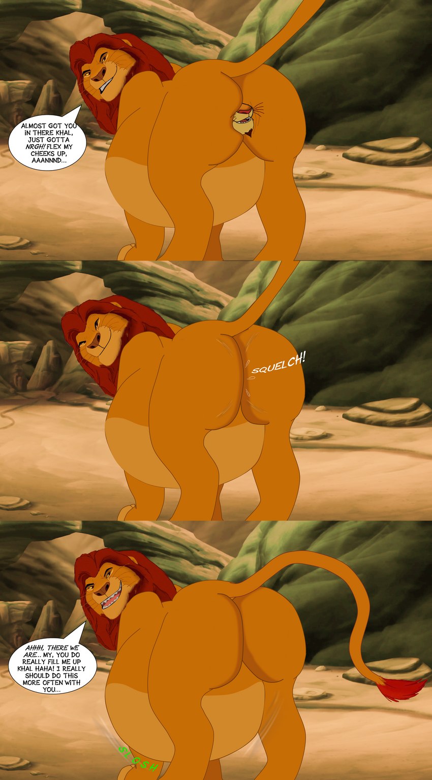 Lion anal vore