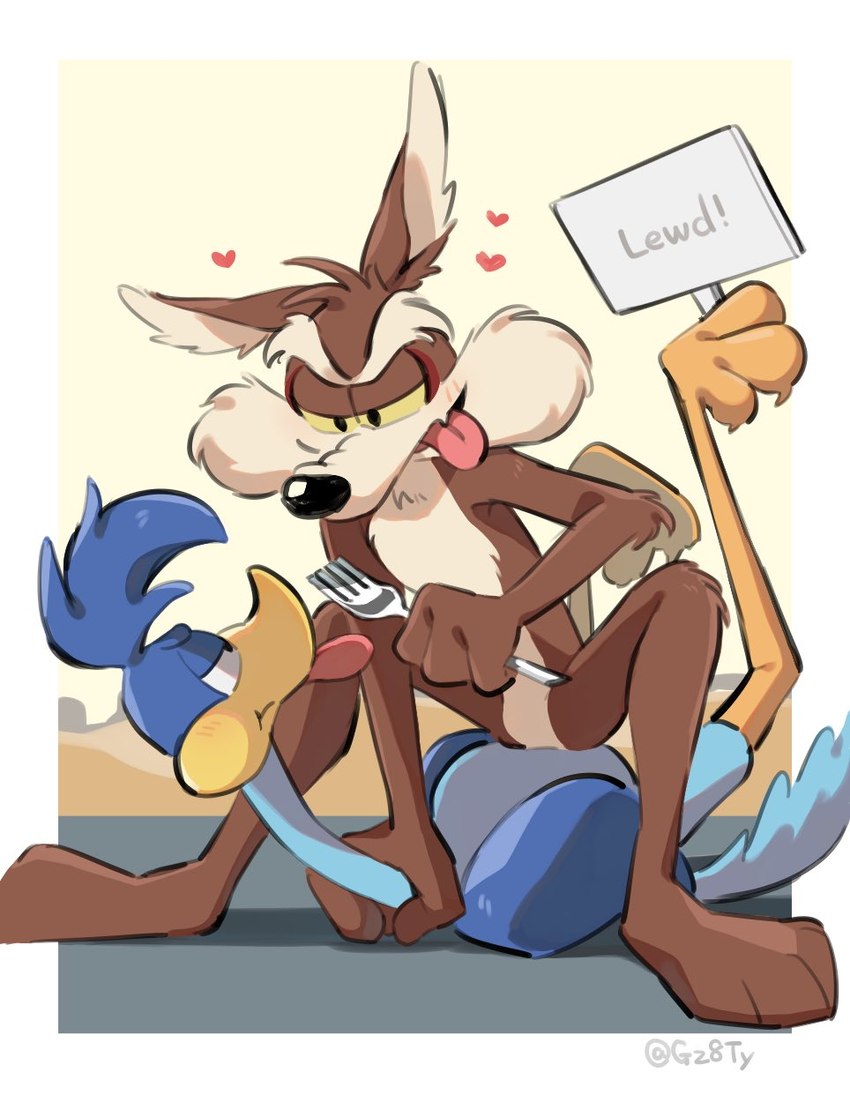 road runner and wile e. coyote (warner brothers and etc) created by gz8ty