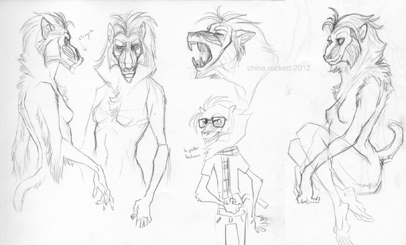 anthro feet fur hair muzzle_(object) muzzled nude prehensile_feet simple_background solo toes white_background kittiara haplorhine mammal mandrill monkey old_world_monkey primate 2012 monochrome multiple_images sketch