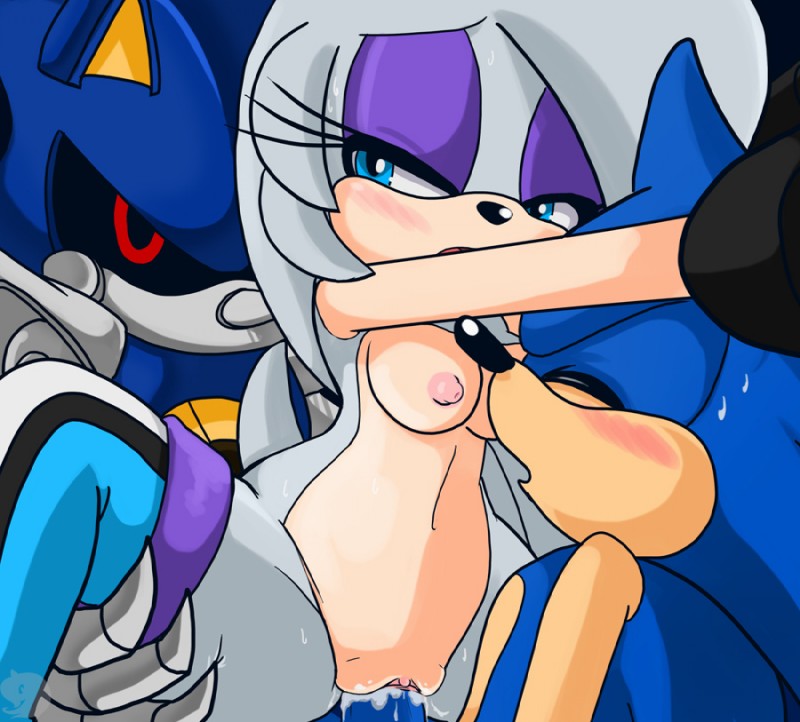 fan character, metal sonic, sonic the hedgehog, and venus the hedgehog (sonic the hedgehog (series) and etc) created by scarletopalite
