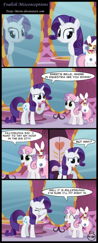 rarity and sweetie belle (friendship is magic and etc) created by toxic-mario