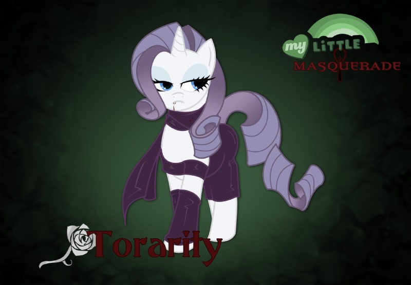 clothed clothing female feral horn solo rhanite friendship_is_magic hasbro my_little_pony mythology vampire_the_masquerade white_wolf_publishing world_of_darkness_(series) rarity_(mlp) equid equine mammal mythological_creature mythological_equine unicorn