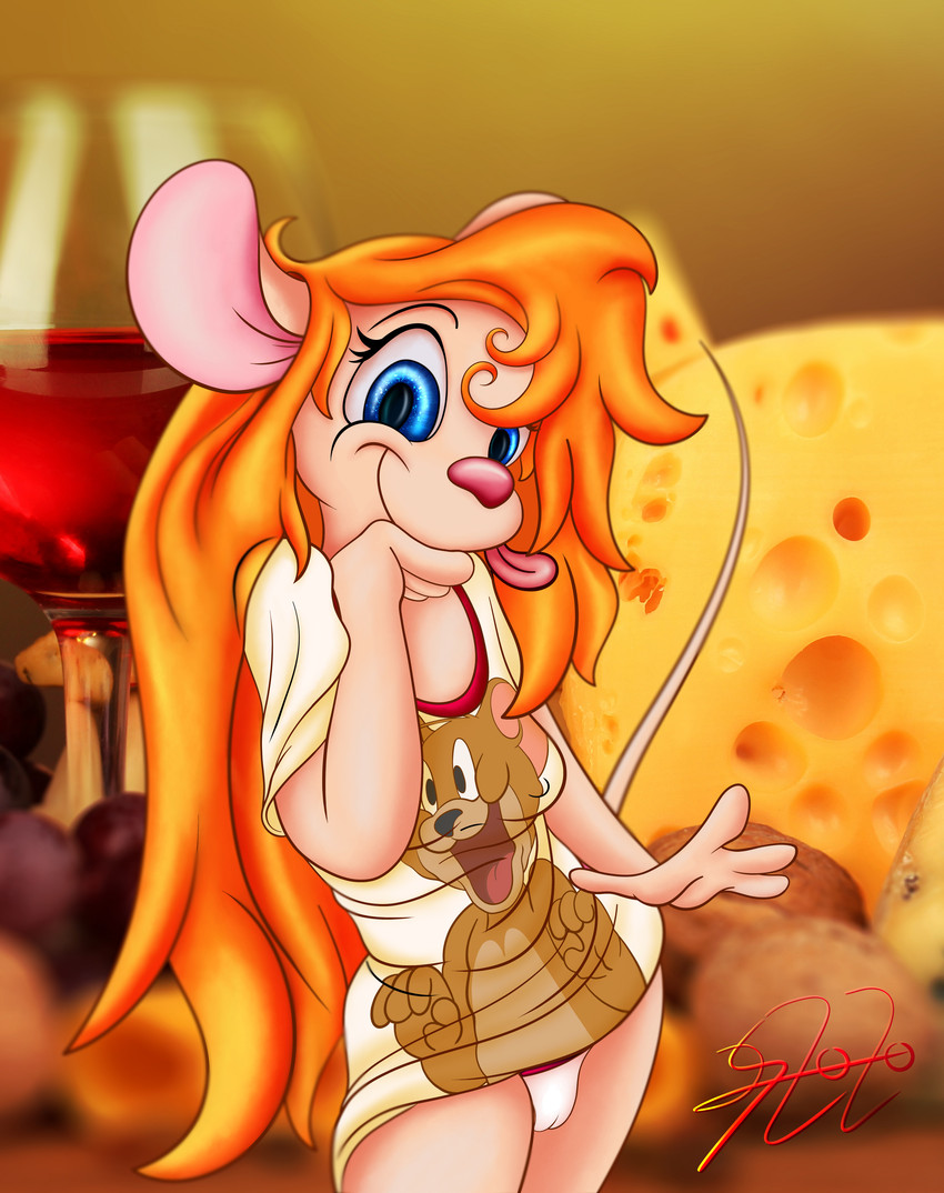 gadget hackwrench and jerry mouse (chip 'n dale rescue rangers and etc) created by lobofeo