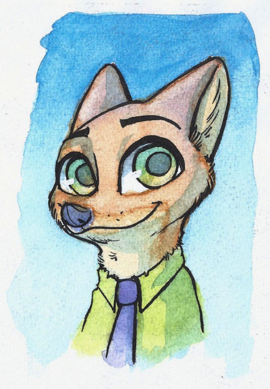 nick wilde (zootopia and etc) created by fuel (artist)