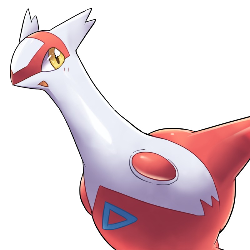 ambiguous_gender blue_markings blush head_markings looking_at_viewer markings multicolored_body open_mouth red_body red_markings simple_background solo white_background white_body yellow_eyes ecru_(artist) nintendo pokemon generation_3_pokemon latias legendary_pokemon pokemon_(species) 1:1 digital_media_(artwork)