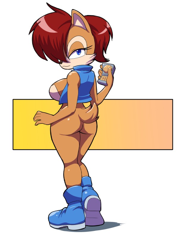 anthro big_breasts big_butt blue_clothing blue_eyes boots breasts butt clothing female footwear huge_breasts presenting presenting_hindquarters shoes solo wide_hipped_female wide_hips kojiro-brushard archie_comics sega sonic_the_hedgehog_(archie) sonic_the_hedgehog_(comics) sonic_the_hedgehog_(series) sally_acorn chipmunk ground_squirrel mammal rodent sciurid 2016 4:5 hi_res