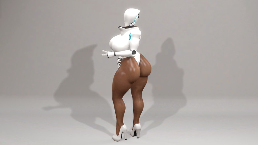 big_butt breasts butt clothing female footwear high_heels machine not_furry shadow shoes solo thick_thighs t.gemini haydee_(game) haydee humanoid robot 16:9 3d_(artwork) digital_media_(artwork) widescreen