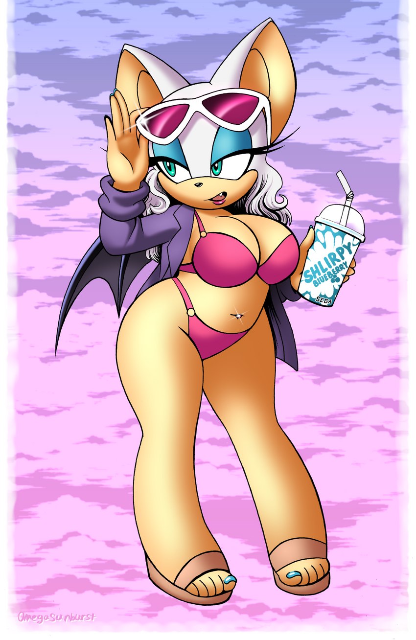 rouge the bat (sonic the hedgehog (series) and etc) created by omegasunburst
