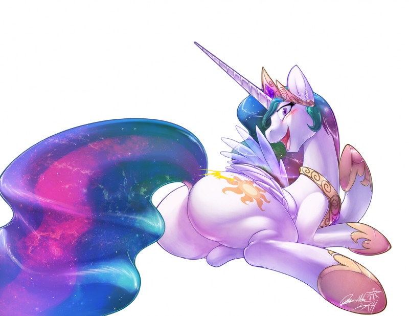 princess celestia (friendship is magic and etc) created by 0r0ch1 and third-party edit