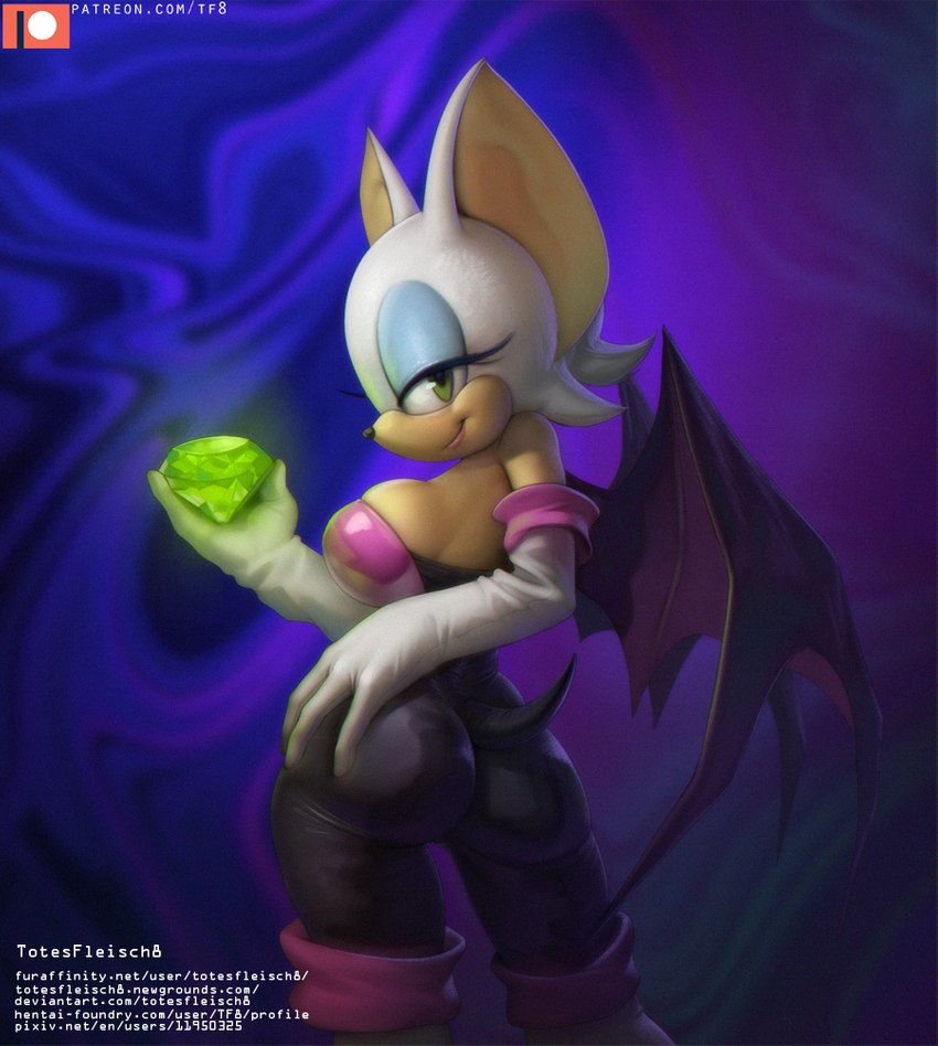 rouge the bat (sonic the hedgehog (series) and etc) created by totesfleisch8