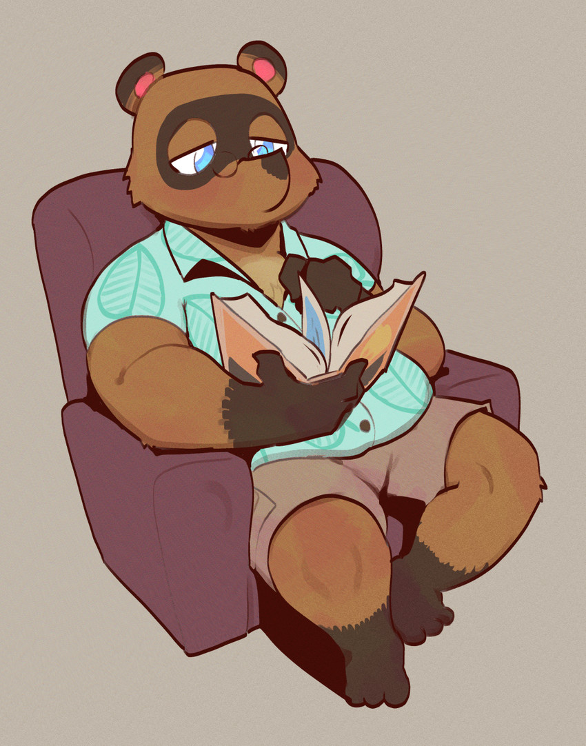 tom nook (animal crossing and etc) created by peculiart