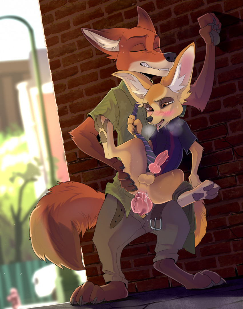 finnick and nick wilde (zootopia and etc) created by drmax