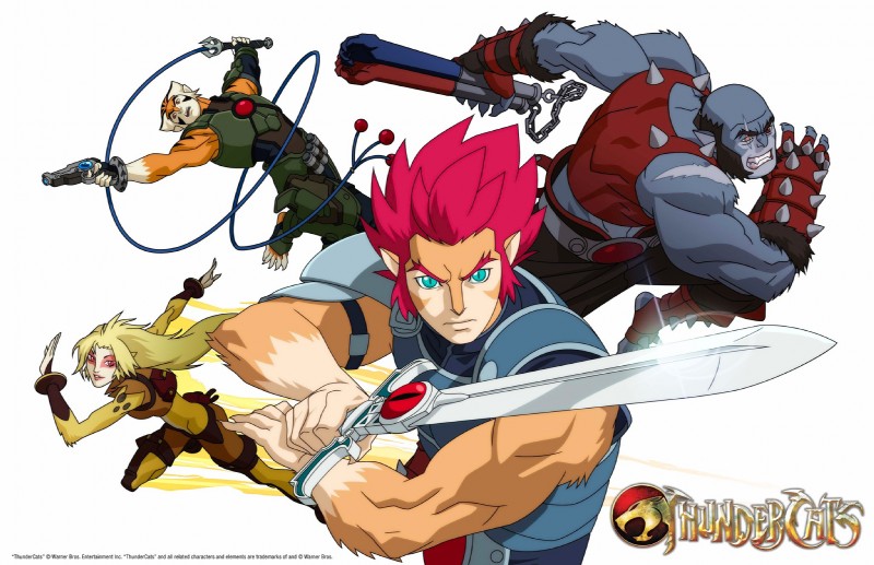 cheetara, lion-o, panthro, and tygra (thundercats 2011 and etc) created by unknown artist