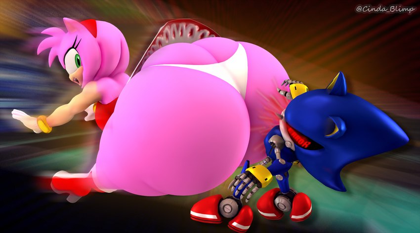 accessory anthro big_butt butt butt_bump butt_slam clothed clothing duo female footwear fur green_eyes headband huge_butt hyper hyper_butt looking_pleasured machine male motion_blur pink_body pink_fur shoes thick_thighs underwear upskirt white_clothing white_underwear cindablimp sega sonic_the_hedgehog_(series) amy_rose metal_sonic eulipotyphlan hedgehog mammal robot 2024 3d_(artwork) absurd_res artist_name digital_media_(artwork) hi_res source_filmmaker_(artwork)