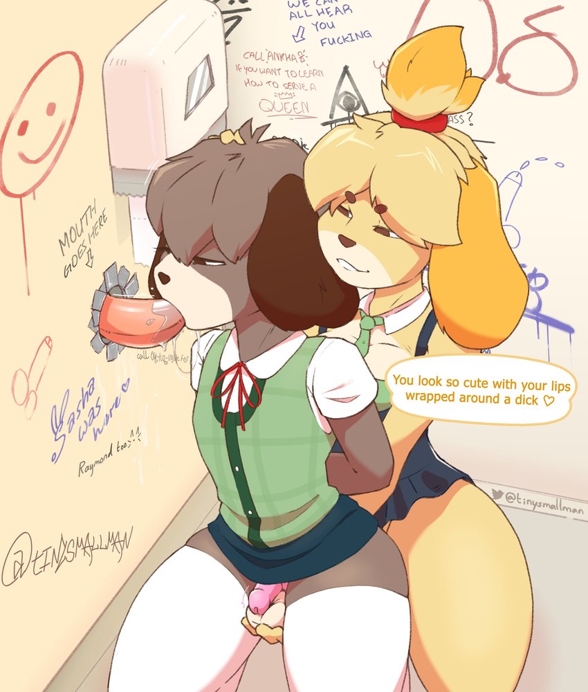 digby and isabelle (animal crossing and etc) created by tinysmallman
