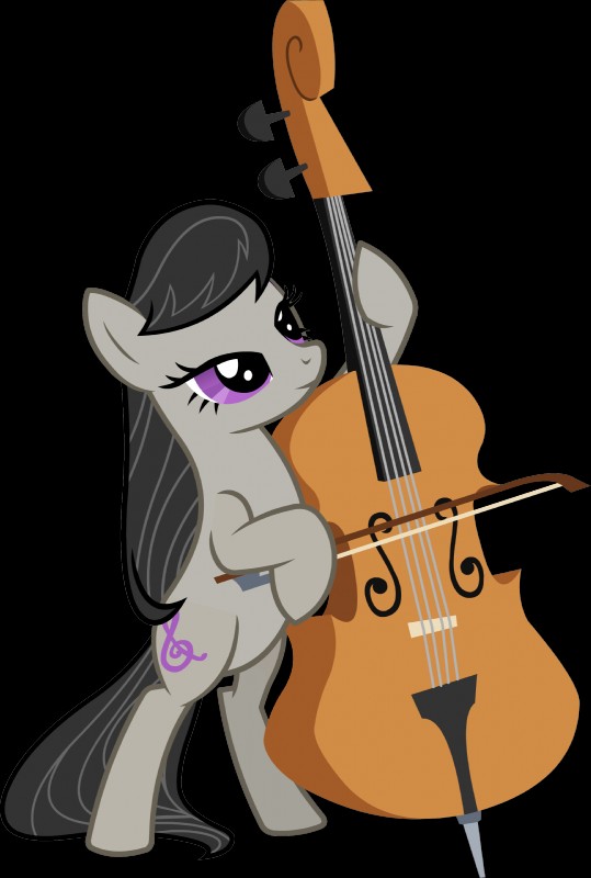 black_hair bow_(stringed_instrument) bowed_string_instrument cutie_mark double_bass female feral hair long_hair musical_instrument on_model playing_music quadruped simple_background solo string_instrument tail transparent_background unknown_artist friendship_is_magic hasbro my_little_pony octavia_(mlp) earth_pony equid equine horse mammal pony absurd_res alpha_channel hi_res