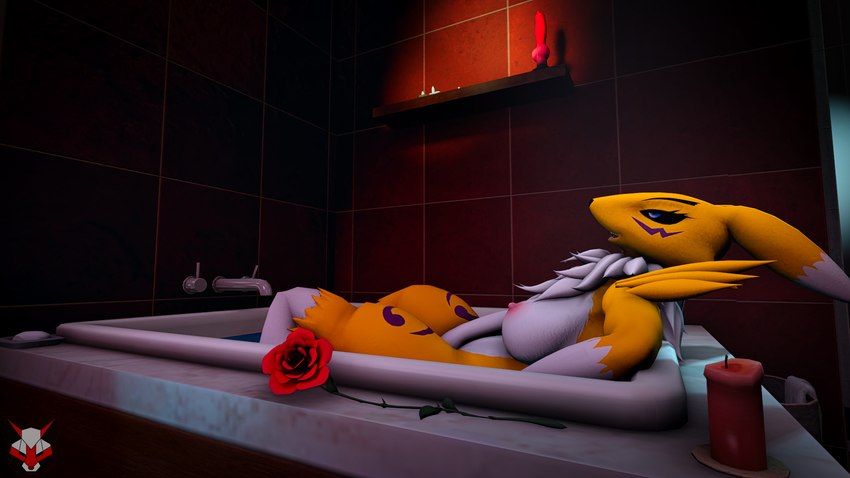 anthro bathroom big_breasts black_sclera breasts dildo female fur nipples sex_toy solo white_body white_fur yellow_body yellow_fur foxibiki bad_dragon bandai_namco digimon renamon_(furromantic) rex_(bad_dragon) canid canine digimon_(species) mammal renamon 16:9 3d_(artwork) digital_media_(artwork) hi_res source_filmmaker_(artwork) widescreen