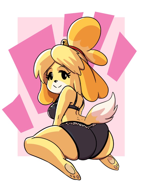 isabelle (animal crossing and etc) created by mrkashkiet