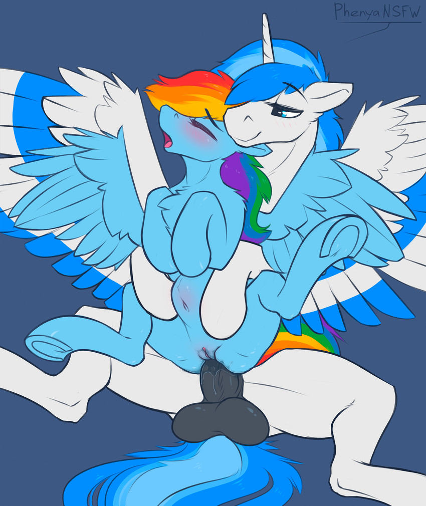 fan character and rainbow dash (friendship is magic and etc) created by phenyanyanya