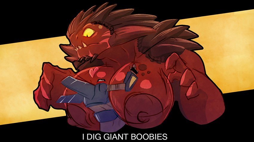 anthro big_breasts breasts crossgender dominant dominant_human dominant_male duo embarrassed female giant_robot heart_symbol huge_breasts macro male male/female non-mammal_breasts nude red_body science_fiction size_difference small_dom_big_sub submissive submissive_female gigantilewd cartoon_network megas_xlr mythology grrkek harold_cooplowski alien dragon human kaiju mammal mythological_creature mythological_scalie reptile scalie 2015