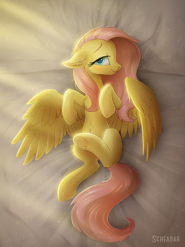 fluttershy (friendship is magic and etc) created by scheadar