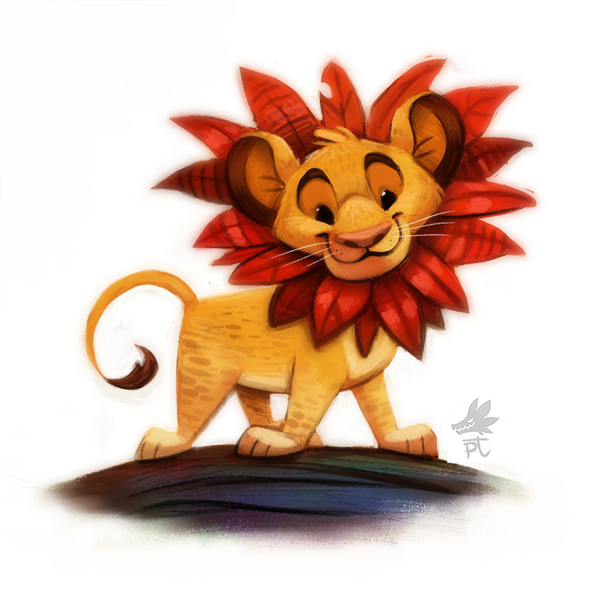 simba (the lion king and etc) created by piper thibodeau