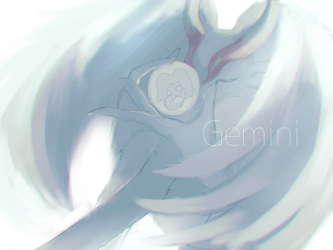 2_horns ambiguous_gender anthro biped chest_tuft curled_up digitigrade duo eyes_closed feral fetal_pose fluffy fluffy_tail fur head_wings holding_another horn huge_wings knees_up mouthless multicolored_body multicolored_fur neck_tuft simple_background size_difference sleeping tail tan_body tan_fur teal_body teal_fur text tuft unusual_wing_placement white_background wings gemini_kirby kirby_(series) nintendo elfilin fecto_elfilis alien chinchilla chinchillid mammal rodent starling_(kirby) 4:3 digital_drawing_(artwork) digital_media_(artwork) digital_painting_(artwork) english_text hi_res painting_(artwork) male_(lore)