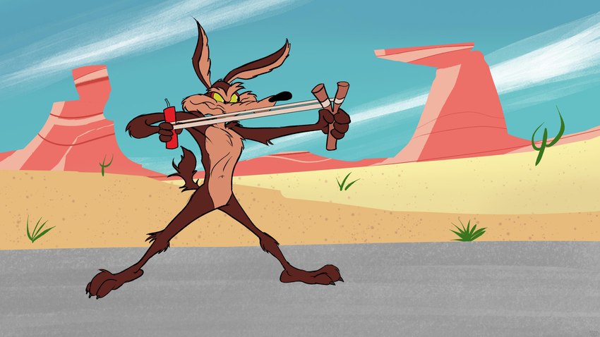 wile e. coyote (warner brothers and etc) created by stevethedragon