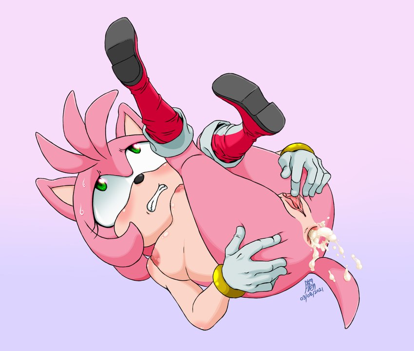 amy rose (sonic the hedgehog (series) and etc) created by uenii