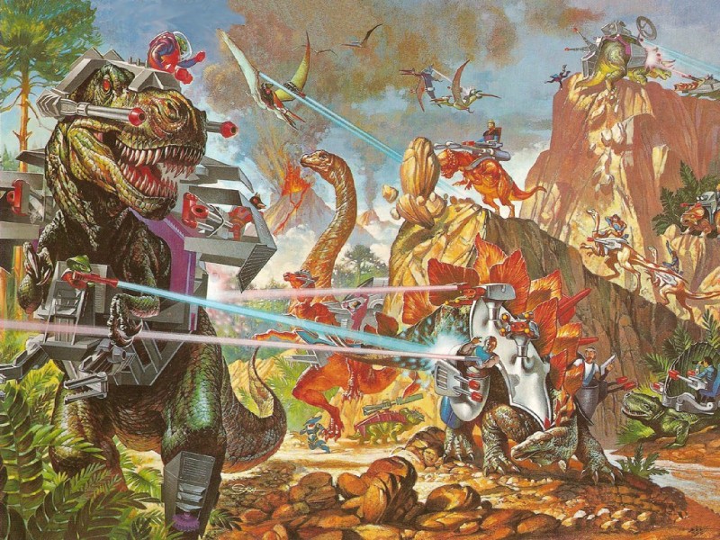 dino-riders created by unknown artist