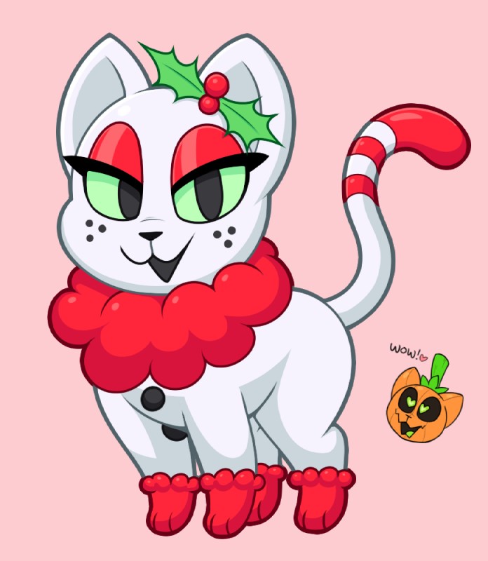 junipurr and pumkat (christmas) created by acstlu