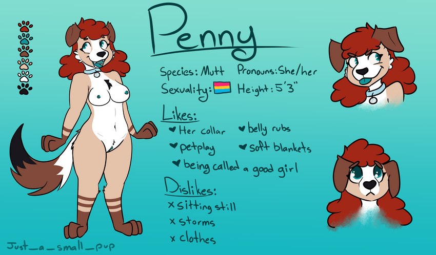 penny created by just a small pup