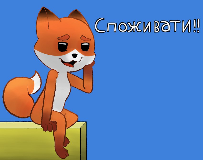 ambiguous_gender anthro fur kpart orange_body orange_fur solo ukraine young young_ambiguous young_anthro foxtrot_(copyright) foxtrot canid canine fox mammal