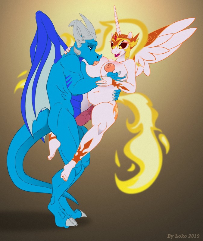 daybreaker and seraph (friendship is magic and etc) created by el-loko