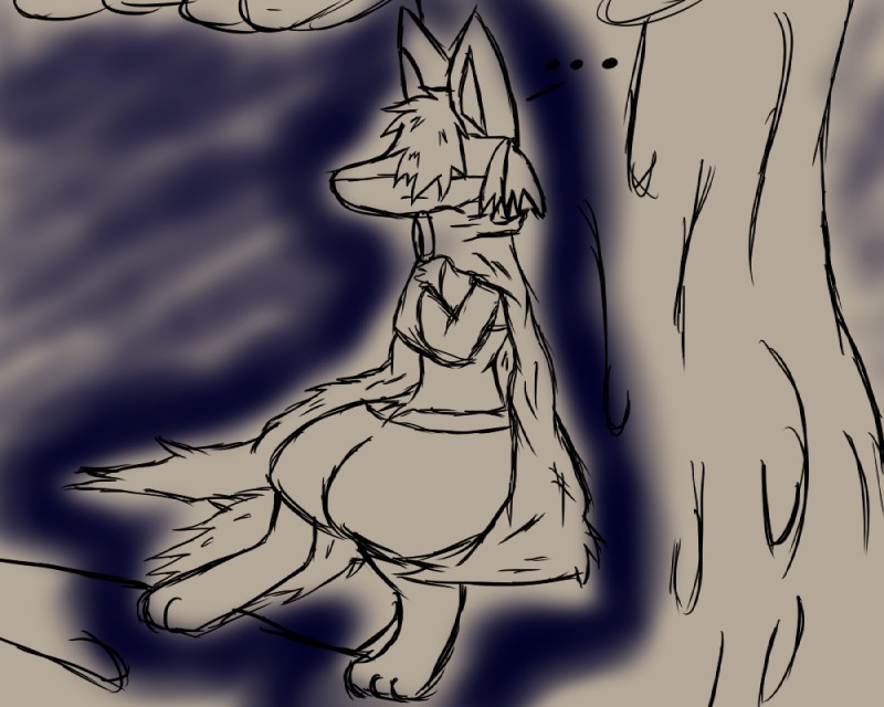 anthro aura cloak clothing fur hair male paws simple_background solo skyffan nintendo pokemon canid canine generation_4_pokemon lucario mammal pokemon_(species) 5:4 monochrome sketch