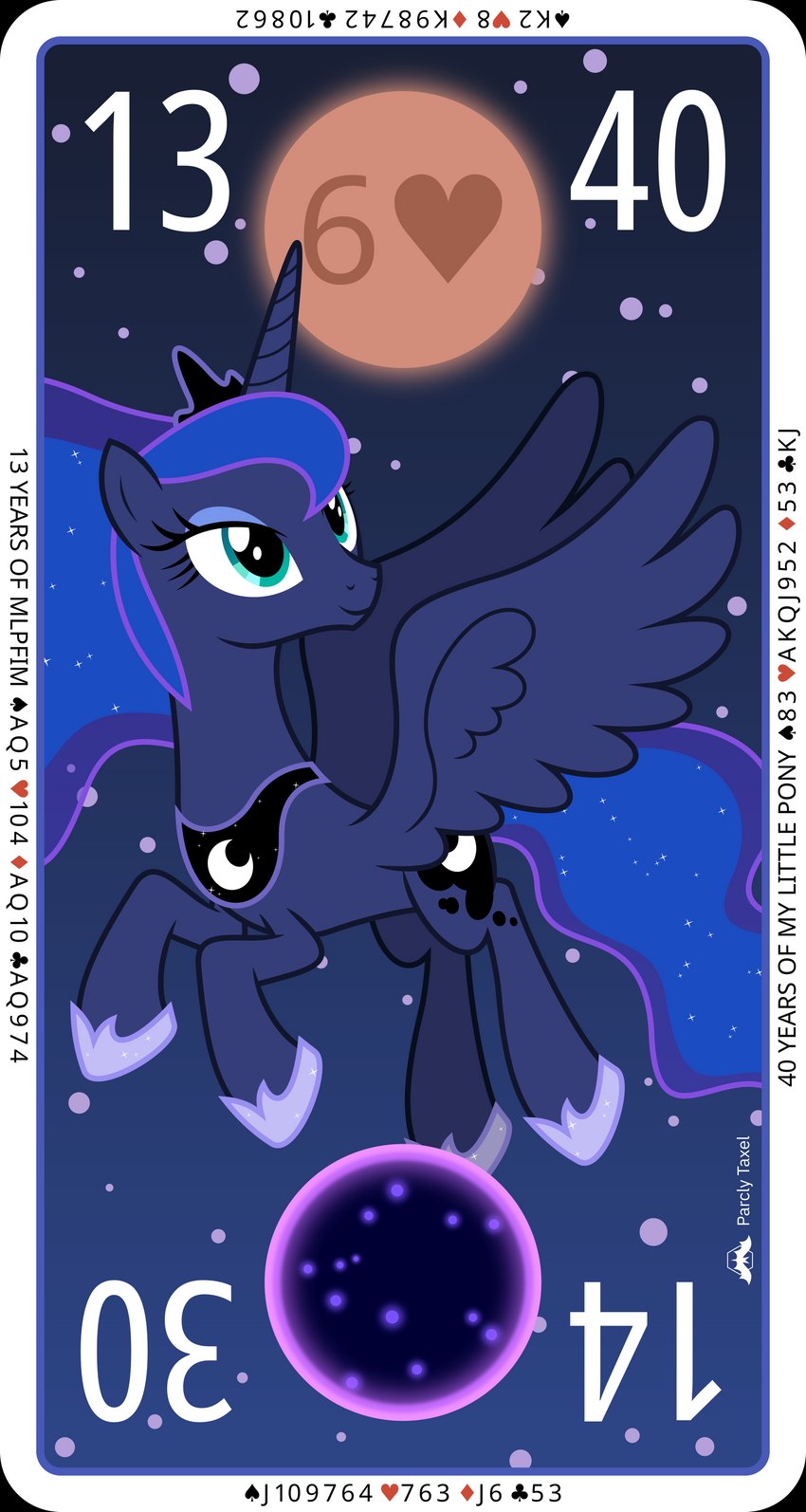 princess luna and tantabus (friendship is magic and etc) created by parclytaxel