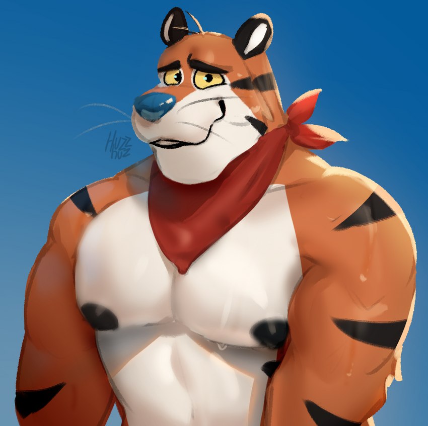 tony the tiger (frosted flakes and etc) created by huzzhuz