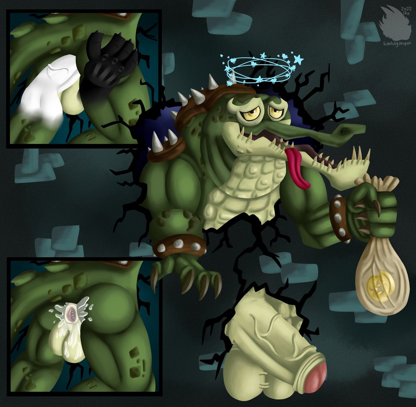 anal balls big_penis black_hand butt cracked_wall dizzy duo erection genitals green_body green_scales huge_penis hyper hyper_genitalia hyper_penis male male/male penis scales trapped vein veiny_penis wall_(structure) white_penis thescorchingdragon dreamworks kung_fu_panda kung_fu_panda_legends_of_awesomeness lidong alligator alligatorid crocodile crocodilian reptile scalie absurd_res hi_res